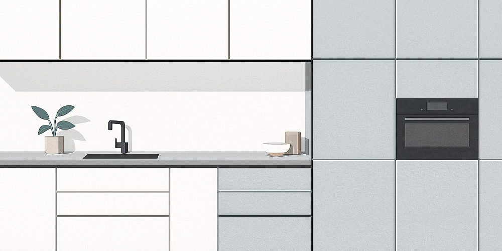 Кухня без ручек: системы Gola, Tip-On и Push-to-Open — сравнение