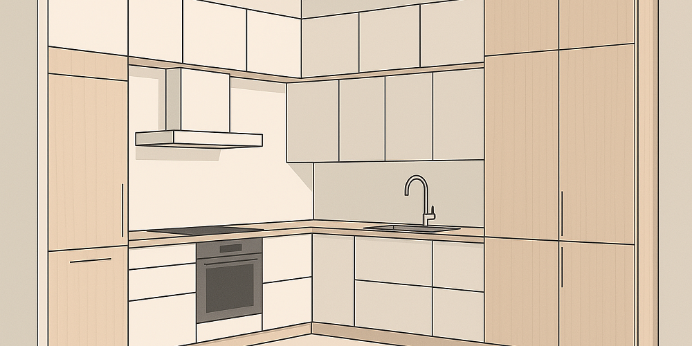 П-образные кухни: плюсы, минусы и правила планировки