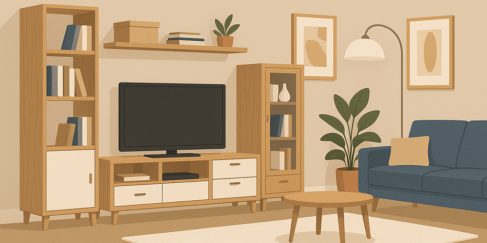Мебель для гостиной: как выбрать идеальный комплект