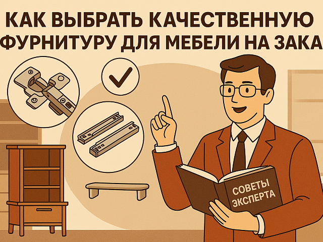 Как выбрать качественную фурнитуру для мебели на заказ — экспертный гид