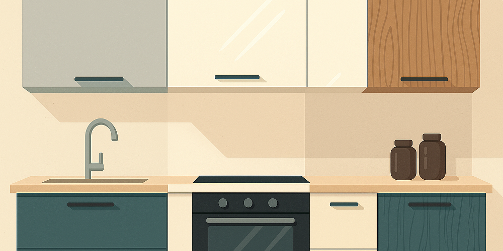 Как выбрать фасады для кухни на заказ — мат, глянец или текстура?