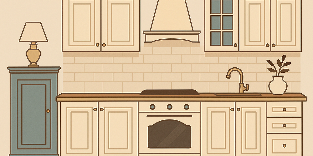 Неоклассические кухни: стиль, материалы, правила выбора