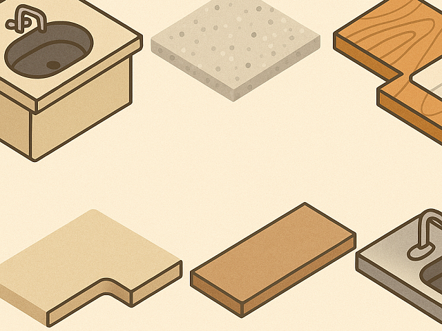 Материалы для столешницы кухни: что выбрать — ЛДСП, камень или дерево?