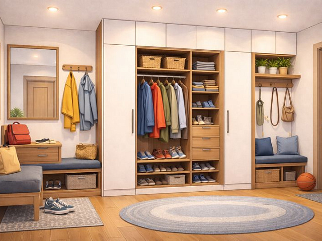 Встроенные шкафы в прихожую на заказ: планировка, хранение и типичные ошибки