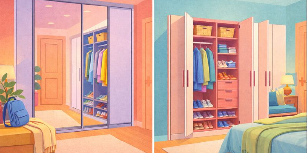 Шкафы-купе и распашные шкафы: что выбрать и в каких случаях