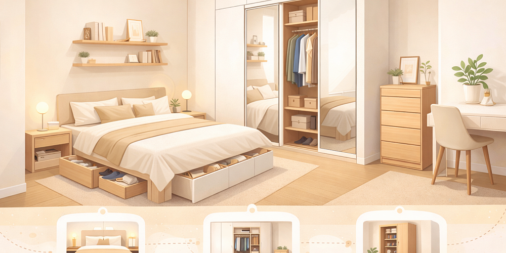 Как выбрать мебель для маленькой спальни: советы дизайнера