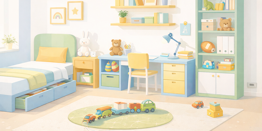 Индивидуальные решения для детской комнаты: безопасность и функциональность