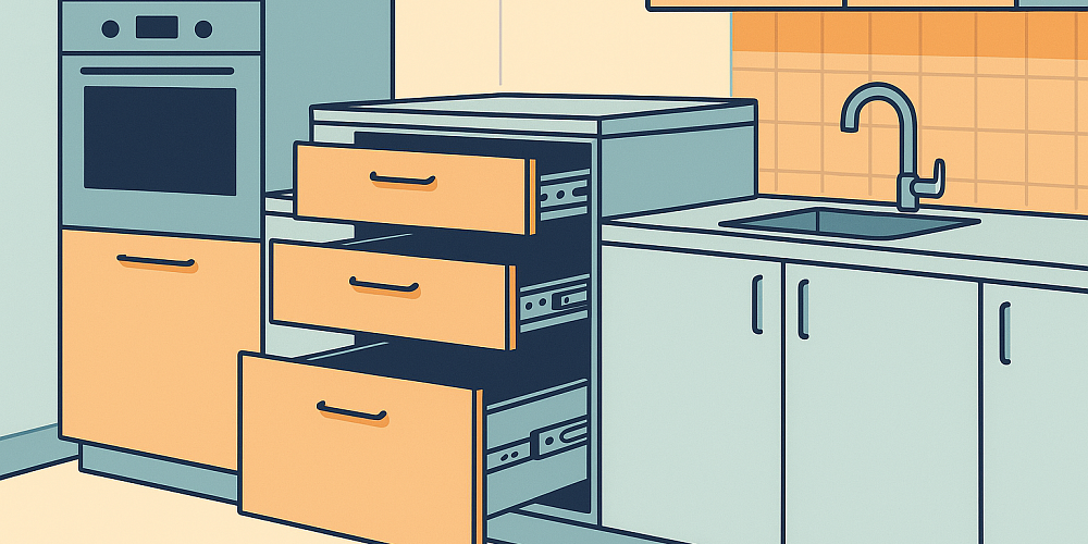 Выдвижные механизмы для кухни: как выбрать и какие лучше ставить в 2025 году