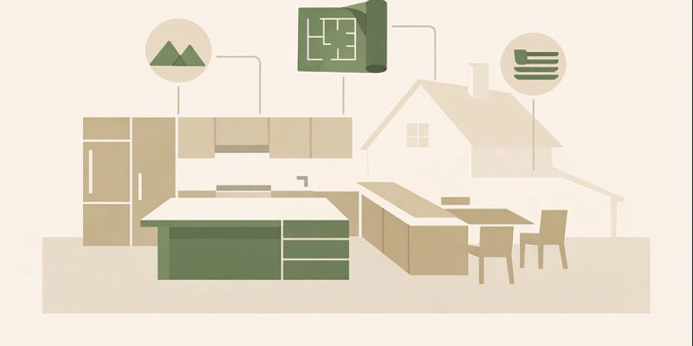 Кухни для загородных домов: особенности проектирования